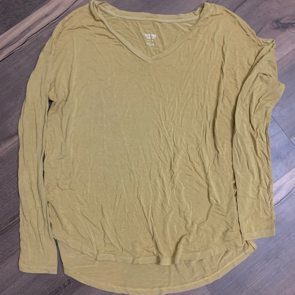 Mossimo yellow long sleeve shirt size medium